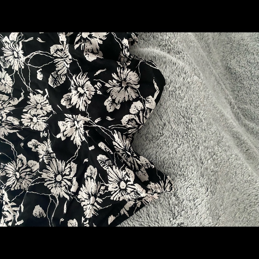 Free People Black & White Floral Skort - Picture 2 of 6